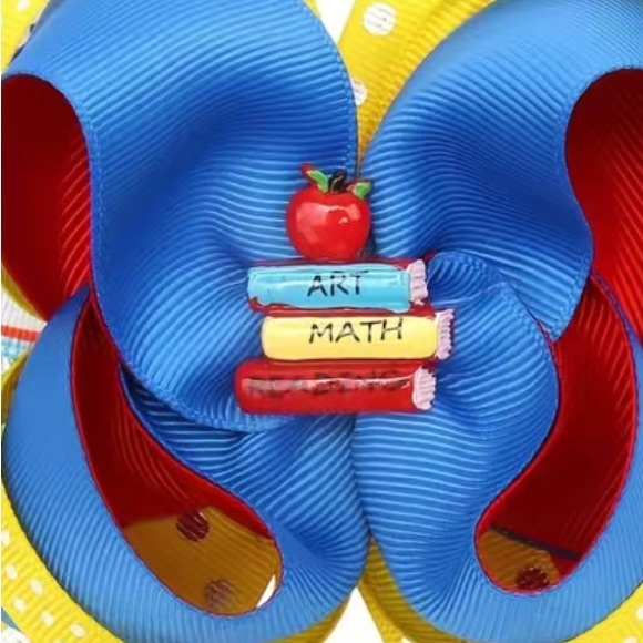 Back To School Bow Hair Clip Perfect Hair Accessory for Baby Toddlers an… - Picture 3 of 3